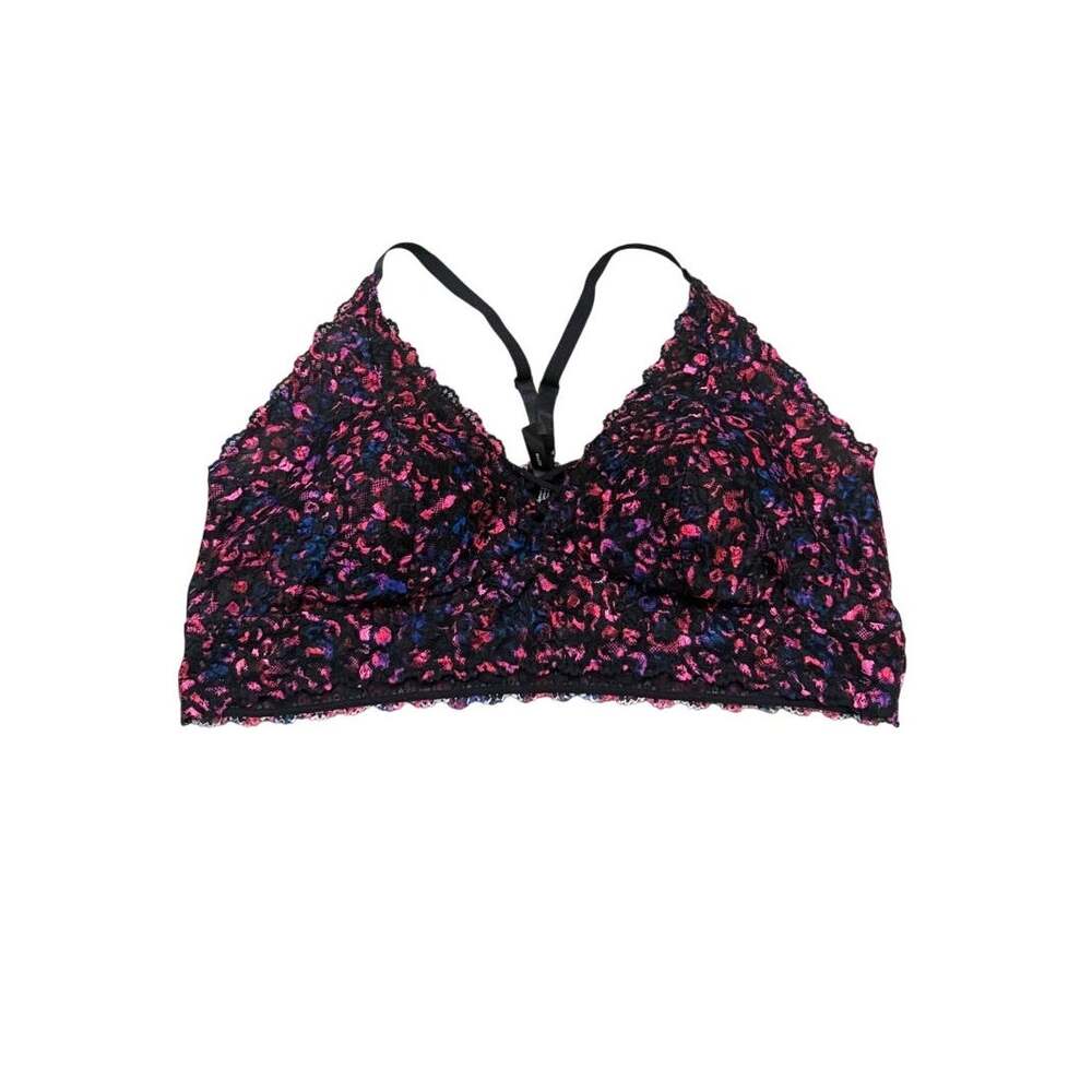 Torrid 4 XO lightly lined lace wireless floral bralette BC 3693